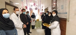دیدارمعاون درمان دانشگاه علوم پزشکی شیرازبا کادرمامایی بیمارستان مادر و کودک شوشتری