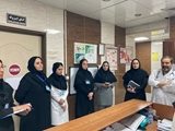 بازدید ایمنی تیم مدیریت اجرایی بیمارستان مادر و کودک شوشتری از واحد زنان این مرکز درمانی