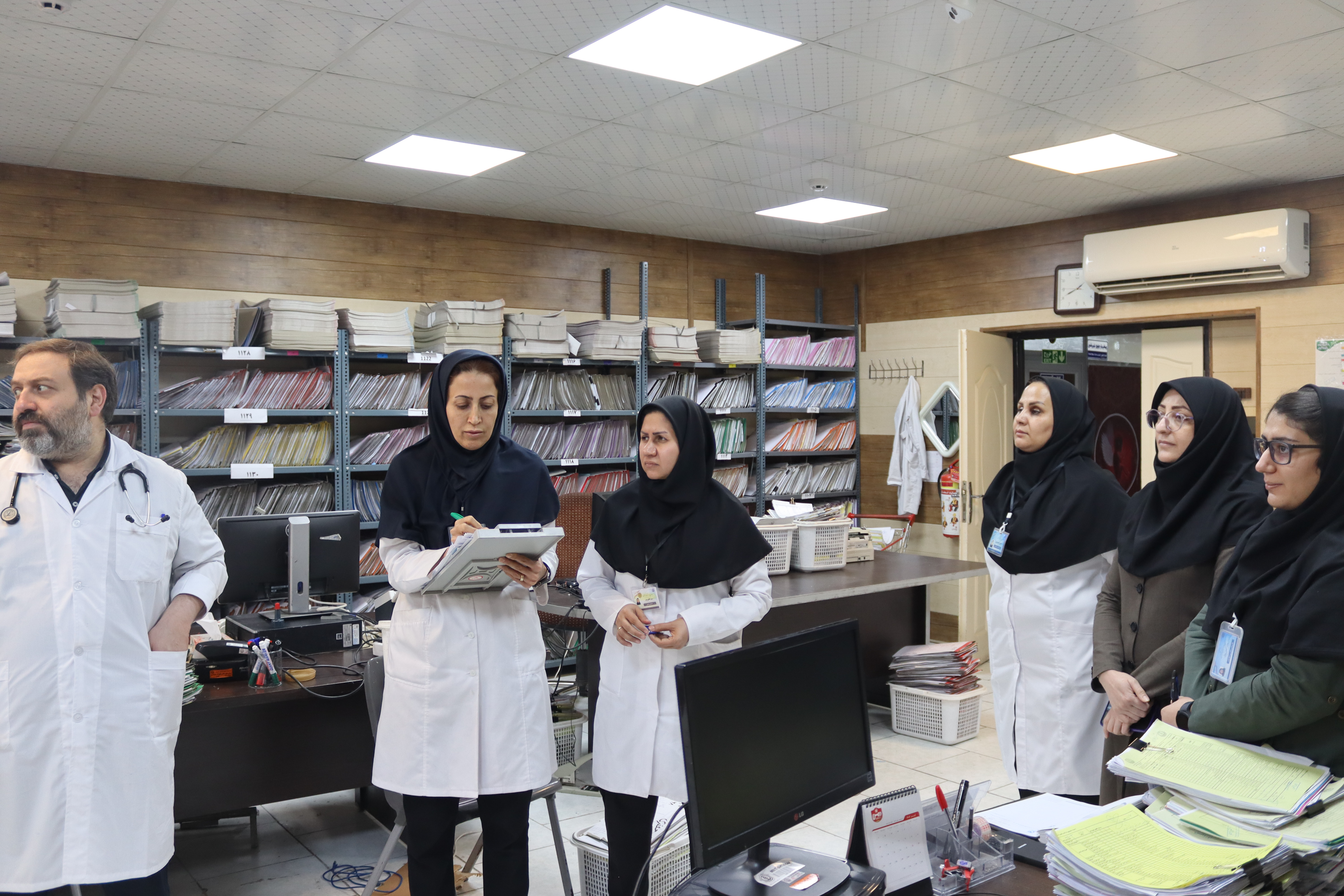 بازدید ایمنی از واحد مدارک پزشکی